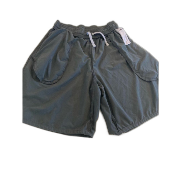 Nike Sport Shorts Dri-Fit Black with hidden key pocket interior drawstring large - Picture 5 of 9